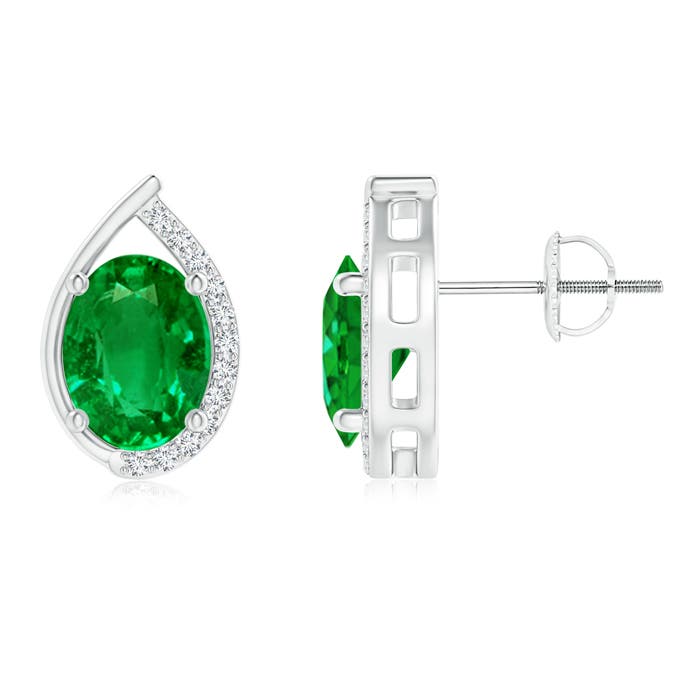 AAAA - Emerald / 2.32 CT / 14 KT White Gold