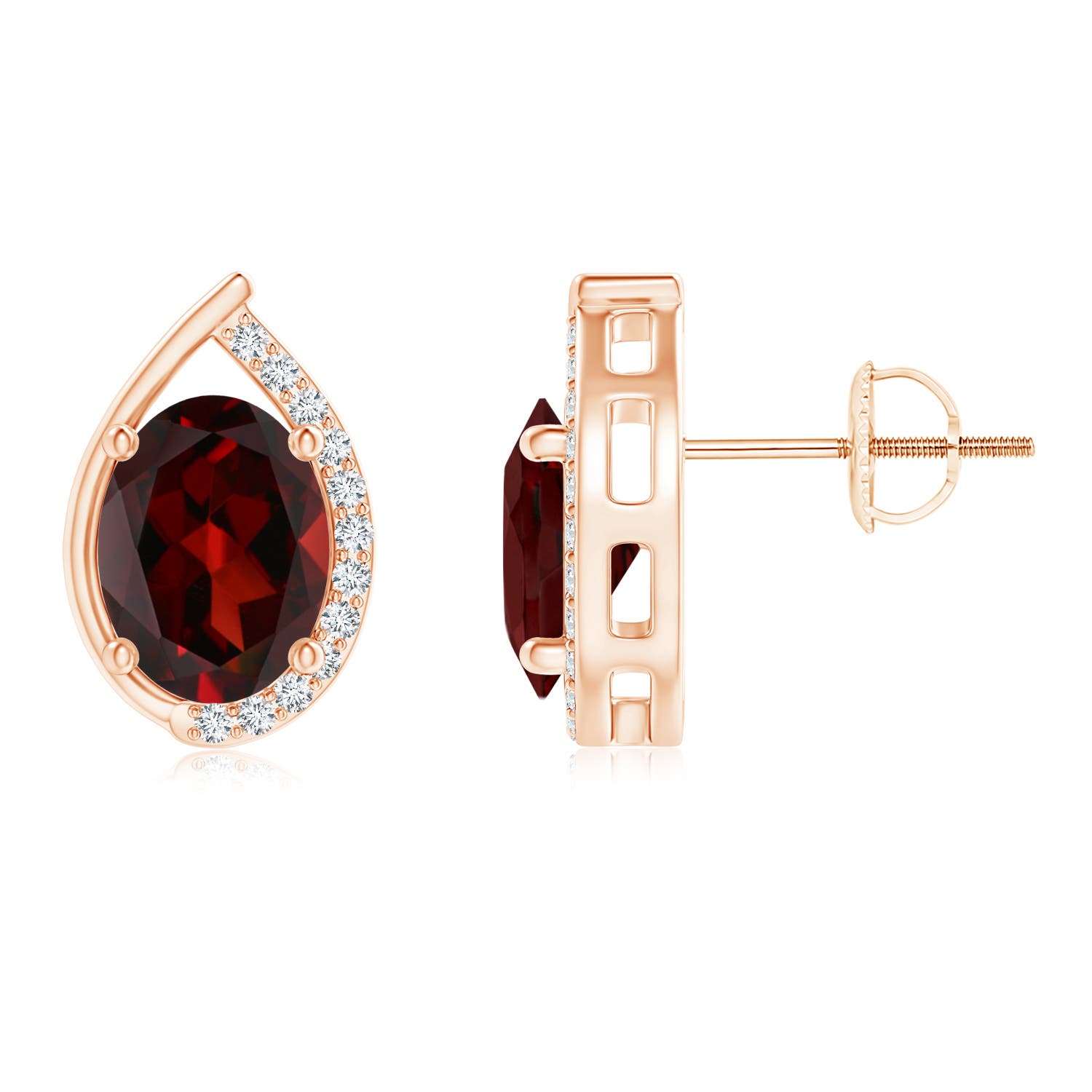 AAA - Garnet / 3.02 CT / 14 KT Rose Gold