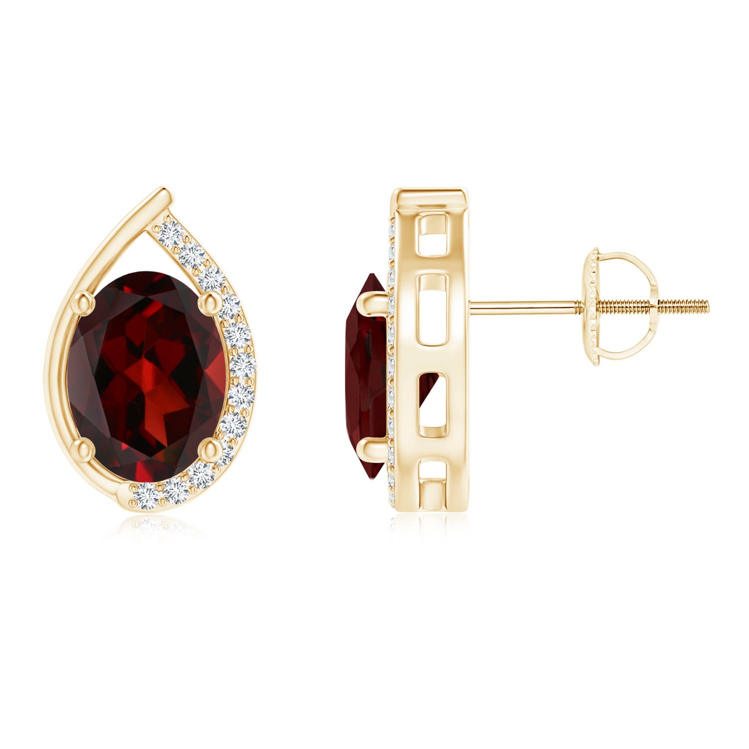 AAA - Garnet / 3.02 CT / 14 KT Yellow Gold