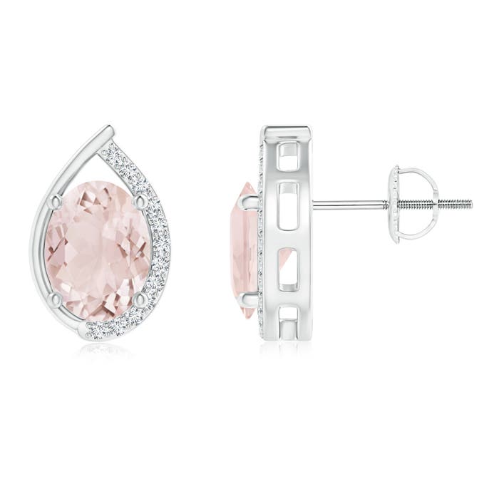 A - Morganite / 2.32 CT / 14 KT White Gold