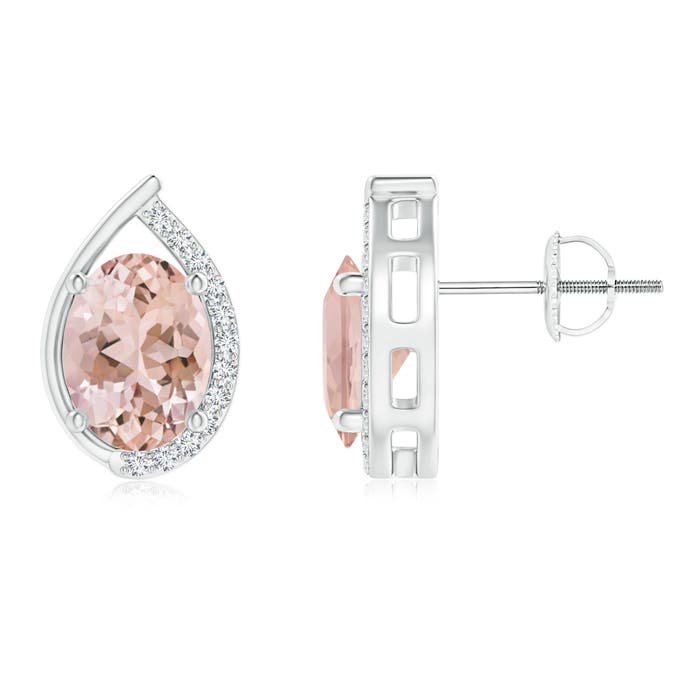 AAAA - Morganite / 2.32 CT / 14 KT White Gold