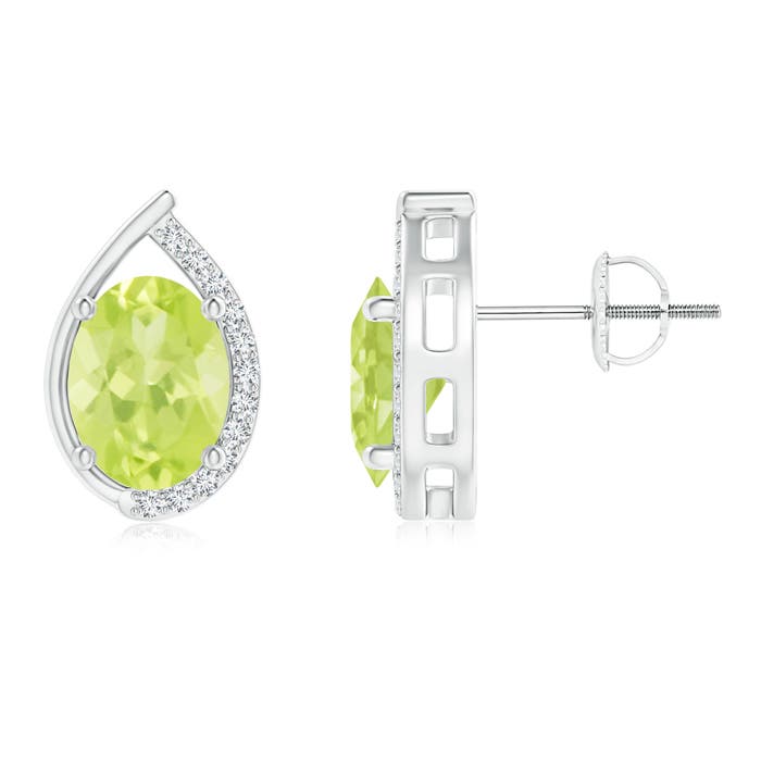 A - Peridot / 2.82 CT / 14 KT White Gold