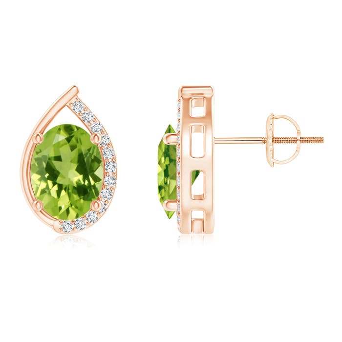 AAA - Peridot / 2.82 CT / 14 KT Rose Gold