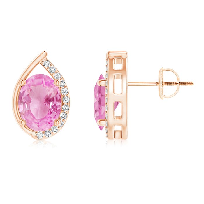 A - Pink Sapphire / 3.02 CT / 14 KT Rose Gold