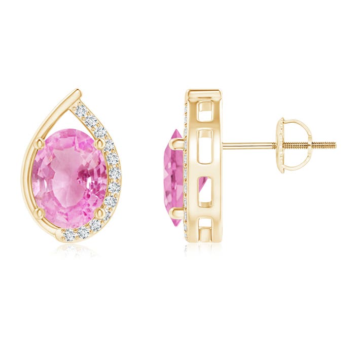 A - Pink Sapphire / 3.02 CT / 14 KT Yellow Gold