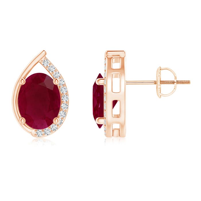 A - Ruby / 2.62 CT / 14 KT Rose Gold