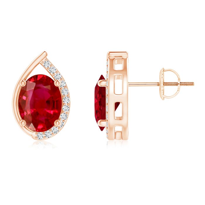 AAA - Ruby / 2.62 CT / 14 KT Rose Gold