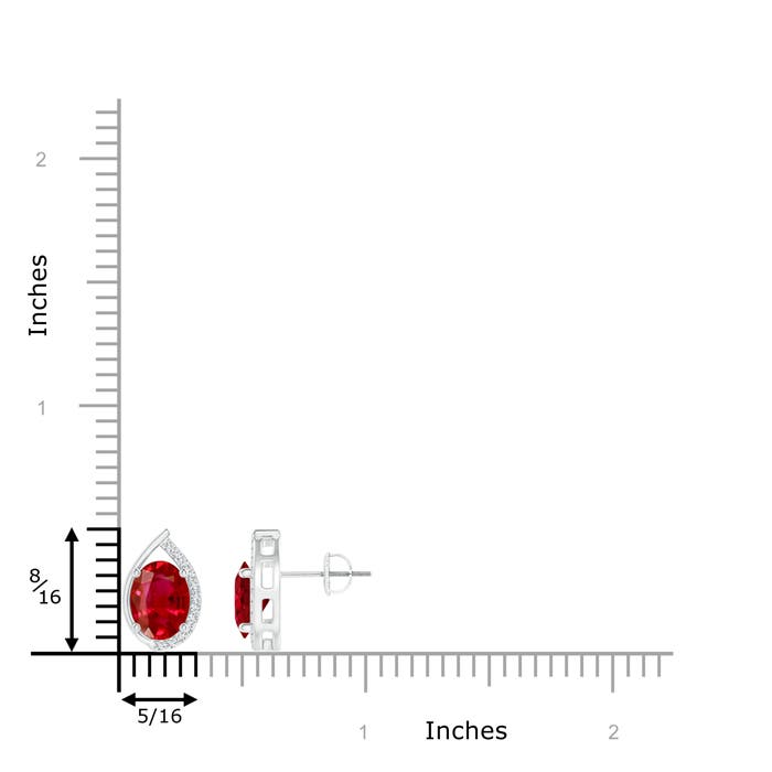 AAA - Ruby / 2.62 CT / 14 KT White Gold