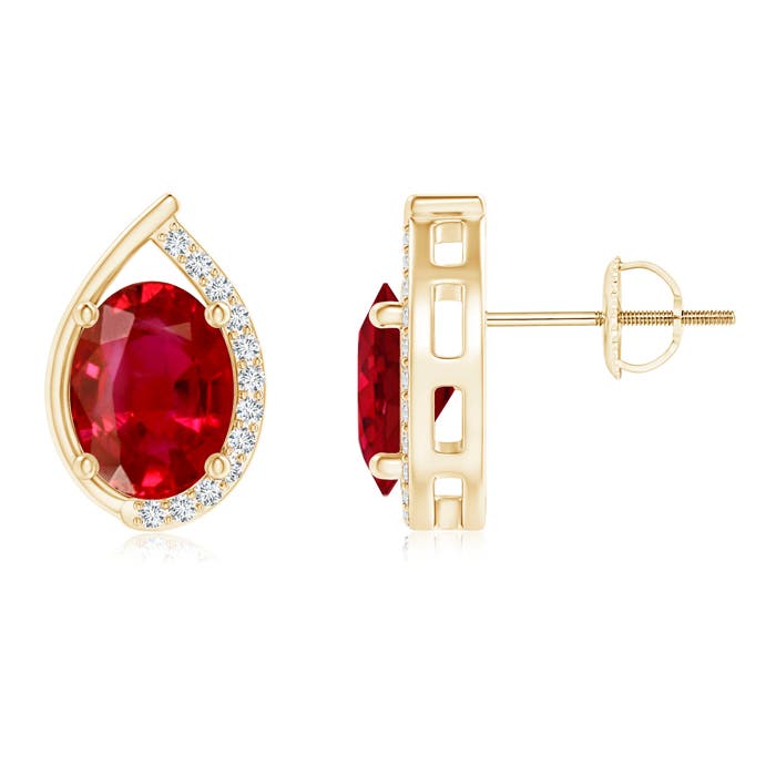 AAA - Ruby / 2.62 CT / 14 KT Yellow Gold