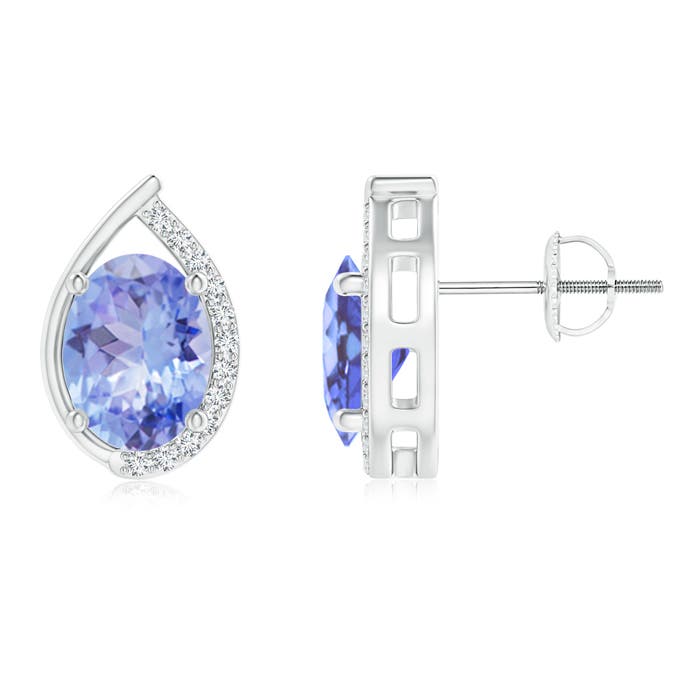 A - Tanzanite / 2.62 CT / 14 KT White Gold