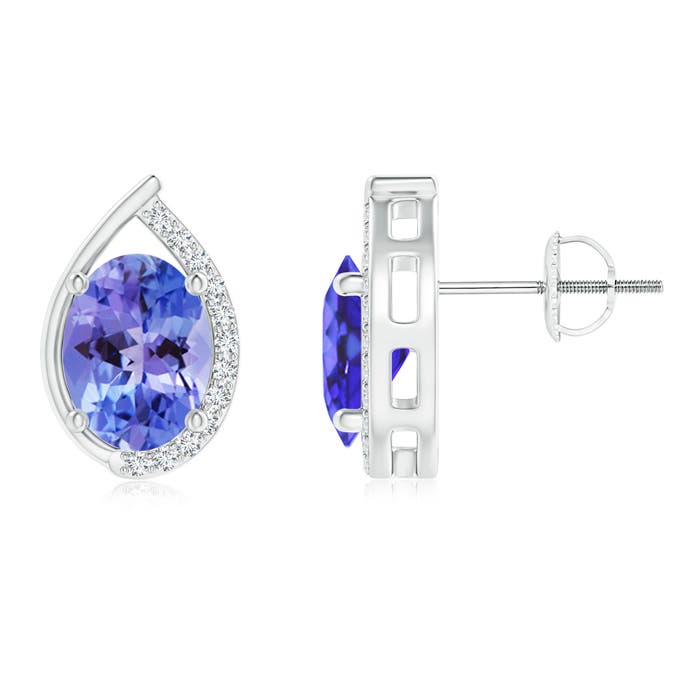 AA - Tanzanite / 2.62 CT / 14 KT White Gold