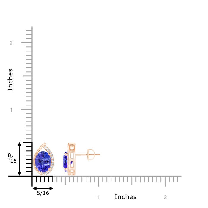 AAA - Tanzanite / 2.62 CT / 14 KT Rose Gold