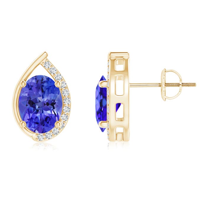 AAA - Tanzanite / 2.62 CT / 14 KT Yellow Gold