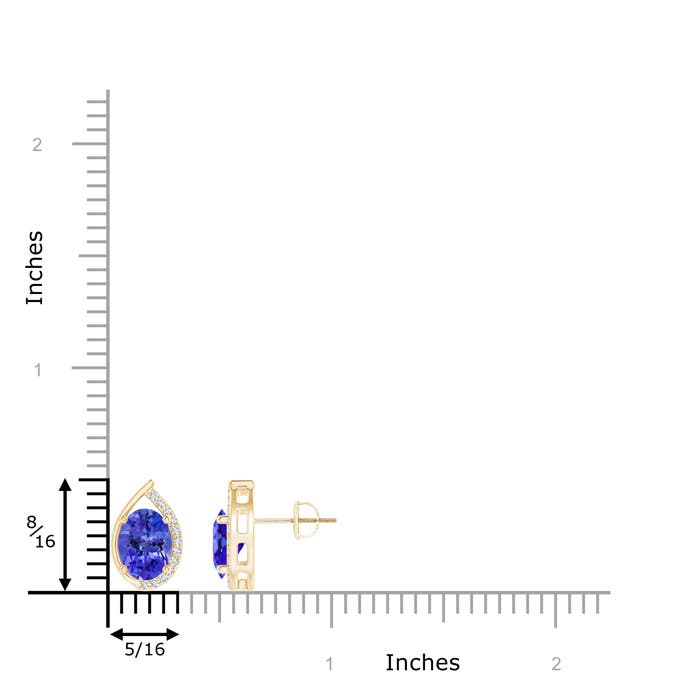 AAA - Tanzanite / 2.62 CT / 14 KT Yellow Gold