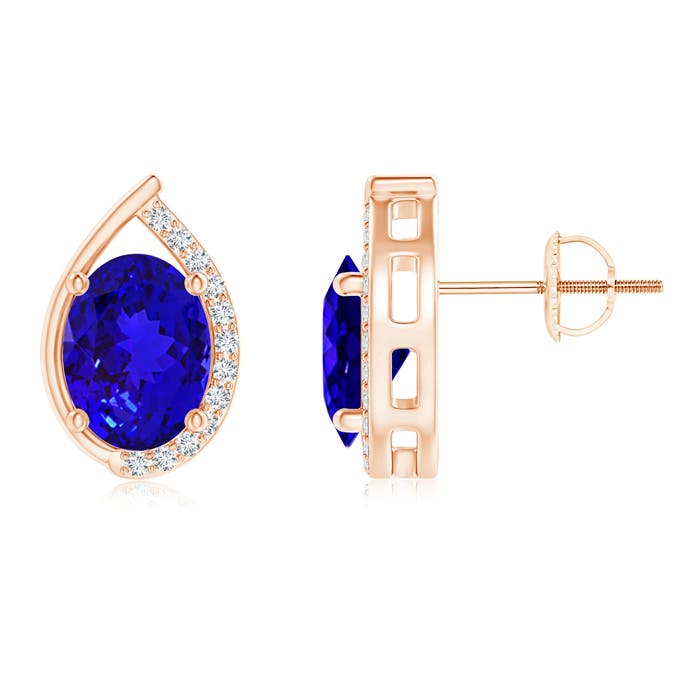 AAAA - Tanzanite / 2.62 CT / 14 KT Rose Gold