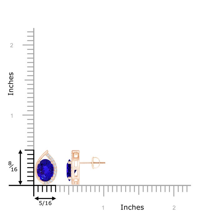 AAAA - Tanzanite / 2.62 CT / 14 KT Rose Gold