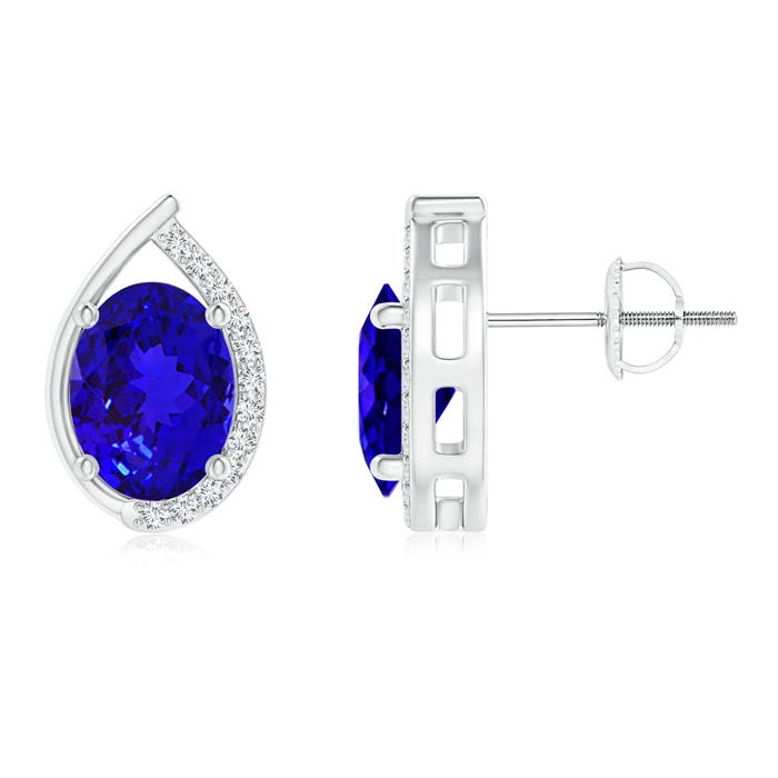 AAAA - Tanzanite / 2.62 CT / 14 KT White Gold