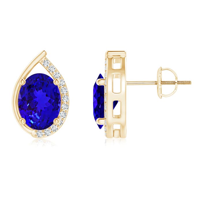 AAAA - Tanzanite / 2.62 CT / 14 KT Yellow Gold