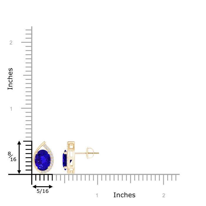 AAAA - Tanzanite / 2.62 CT / 14 KT Yellow Gold