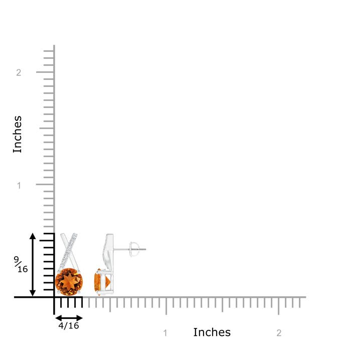 AAAA - Citrine / 1.47 CT / 14 KT White Gold