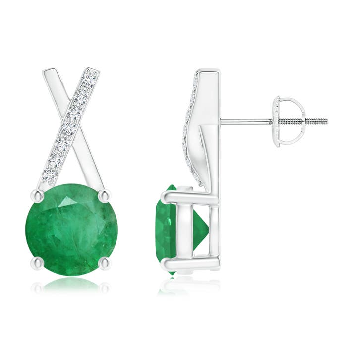 A - Emerald / 1.57 CT / 14 KT White Gold