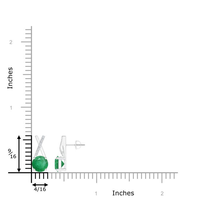 A - Emerald / 1.57 CT / 14 KT White Gold