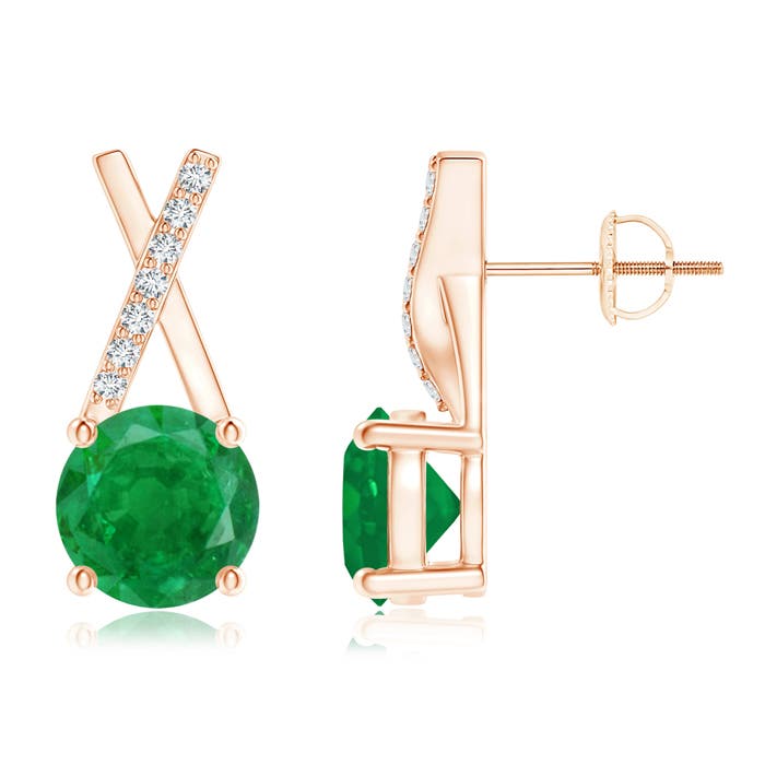 AA - Emerald / 1.57 CT / 14 KT Rose Gold