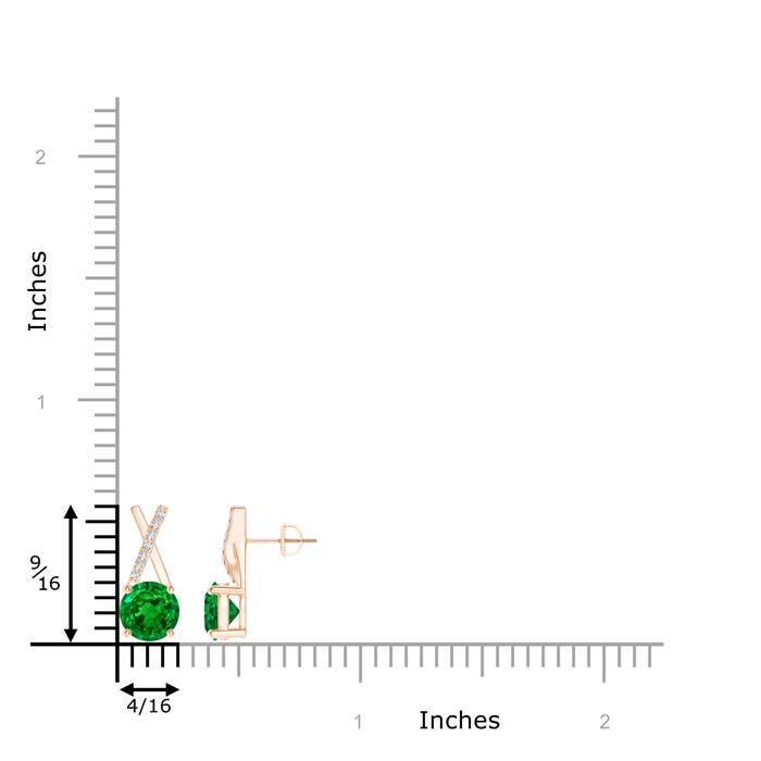 AAAA - Emerald / 1.57 CT / 14 KT Rose Gold