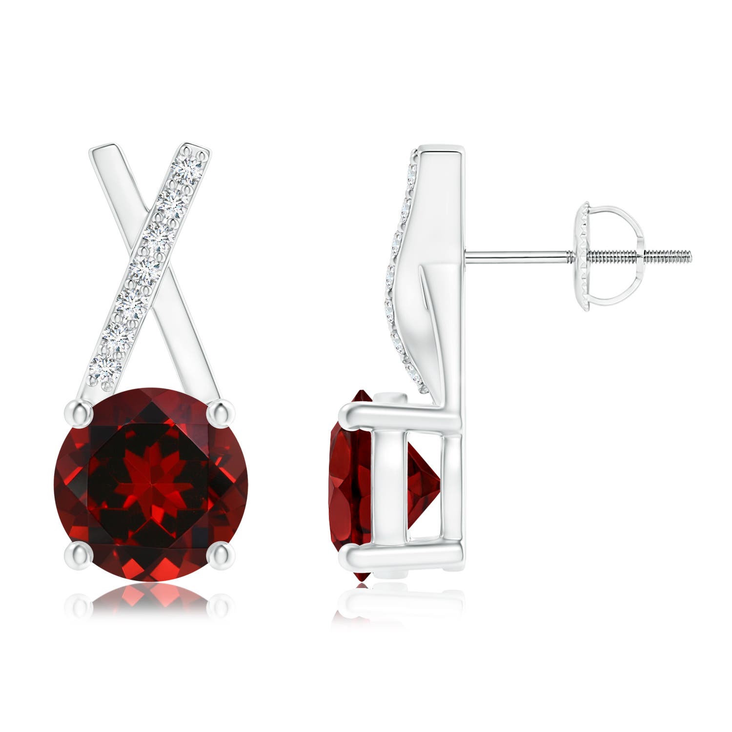 AAAA - Garnet / 2.07 CT / 14 KT White Gold