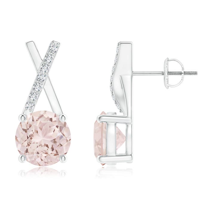 A - Morganite / 1.47 CT / 14 KT White Gold