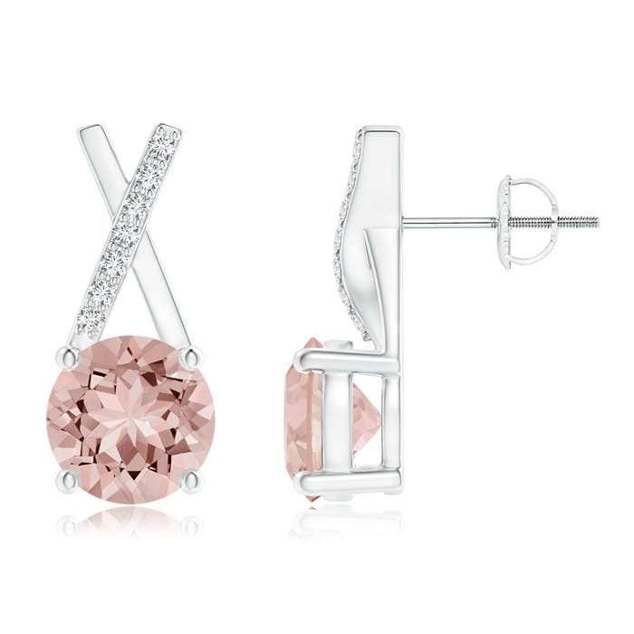 AAAA - Morganite / 1.47 CT / 14 KT White Gold