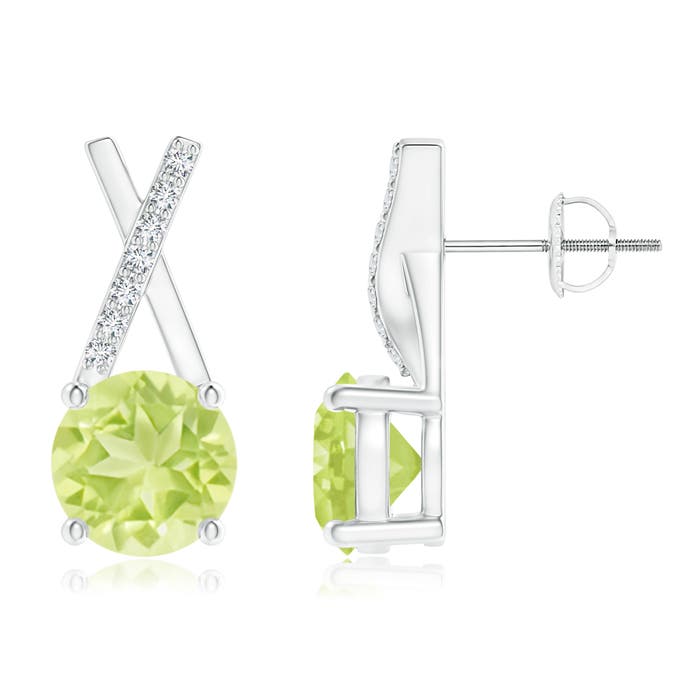 A - Peridot / 1.97 CT / 14 KT White Gold