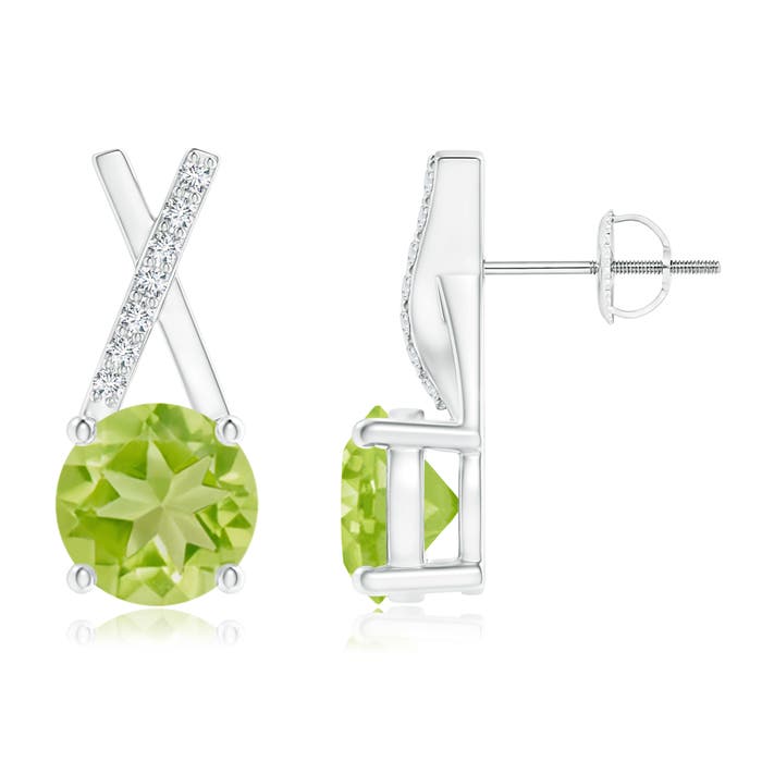 AA - Peridot / 1.97 CT / 14 KT White Gold