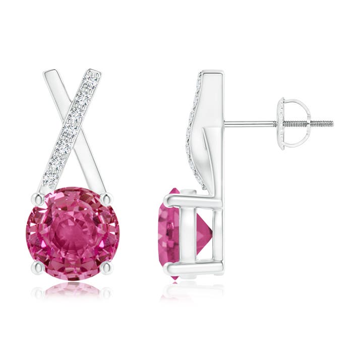 AAAA - Pink Sapphire / 2.07 CT / 14 KT White Gold