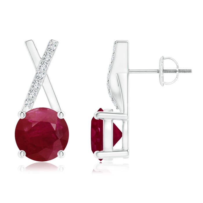 A - Ruby / 2.07 CT / 14 KT White Gold