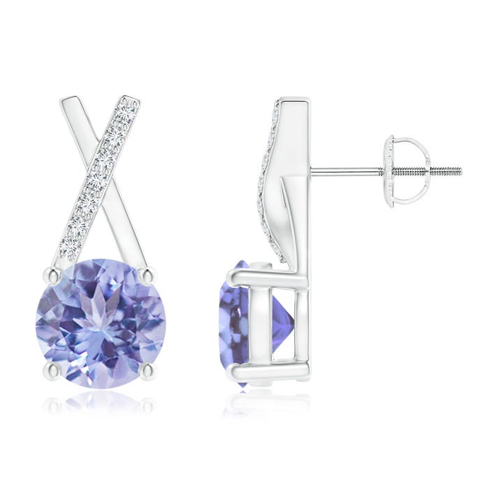 A - Tanzanite / 1.87 CT / 14 KT White Gold