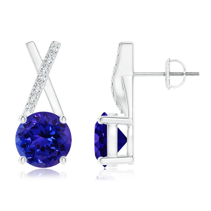 AAAA - Tanzanite / 1.87 CT / 14 KT White Gold