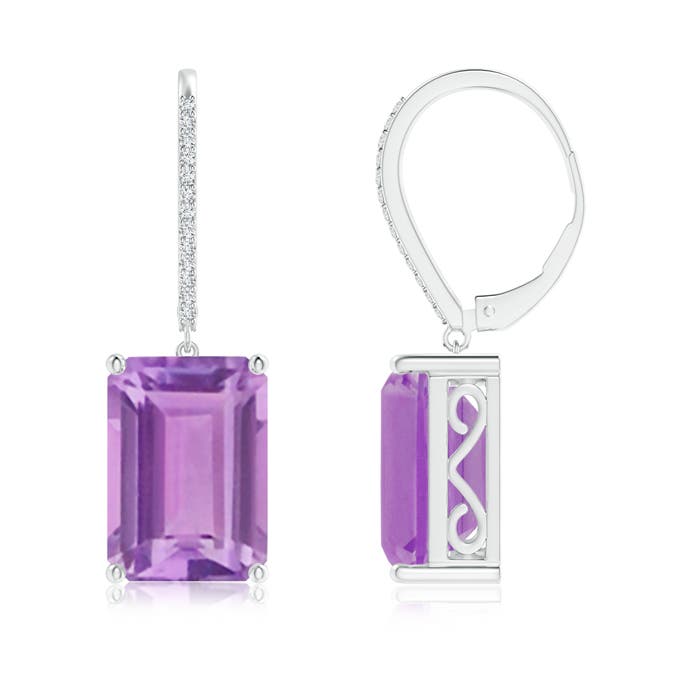 A - Amethyst / 13.13 CT / 14 KT White Gold