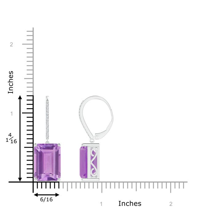 A - Amethyst / 13.13 CT / 14 KT White Gold