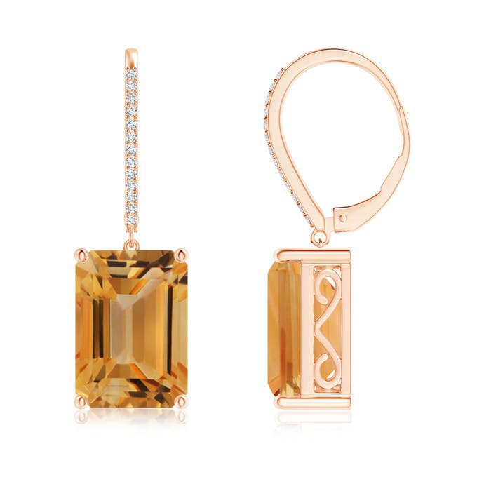 A - Citrine / 13.73 CT / 14 KT Rose Gold