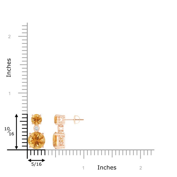 A - Citrine / 4.37 CT / 14 KT Rose Gold