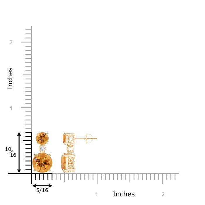 AA - Citrine / 4.37 CT / 14 KT Yellow Gold