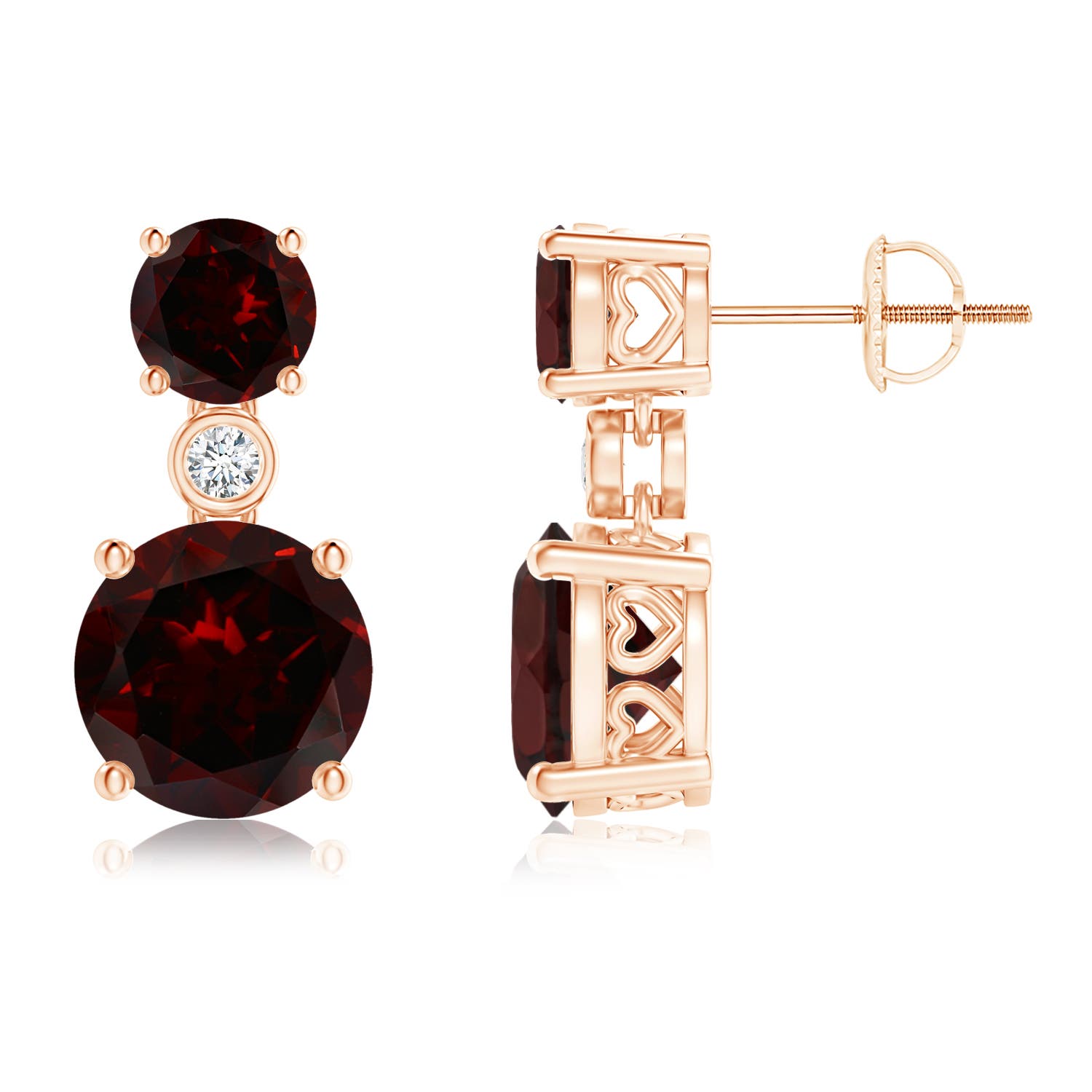 A - Garnet / 5.67 CT / 14 KT Rose Gold