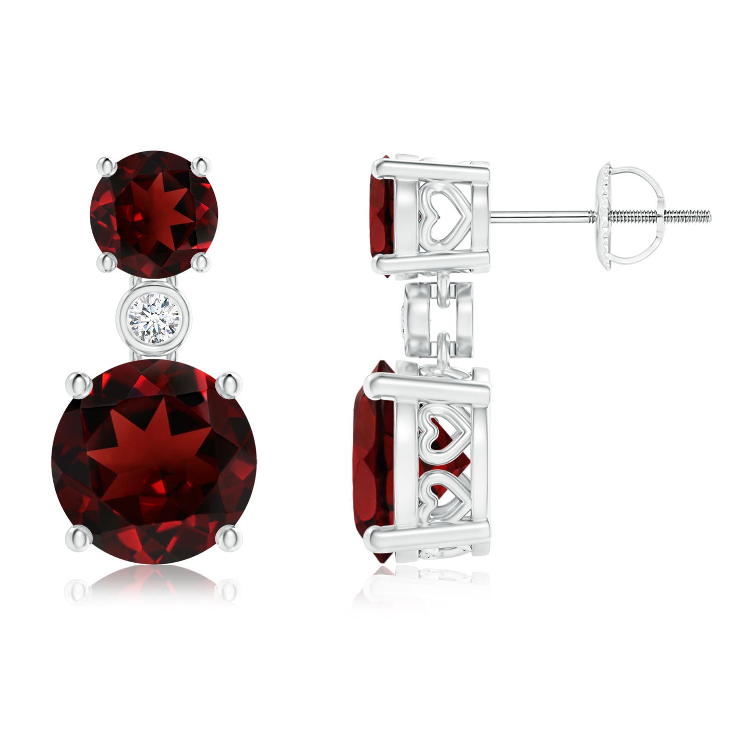 AAA - Garnet / 5.67 CT / 14 KT White Gold