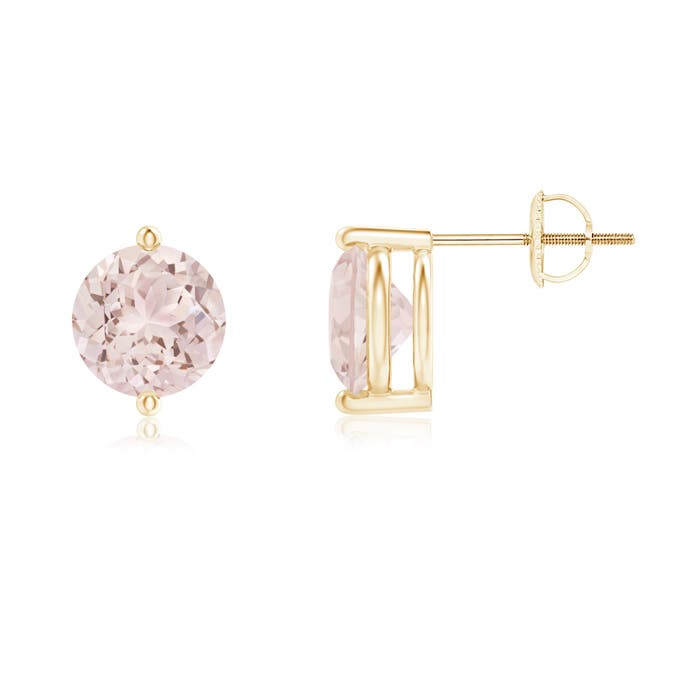 A - Morganite / 2.2 CT / 14 KT Yellow Gold