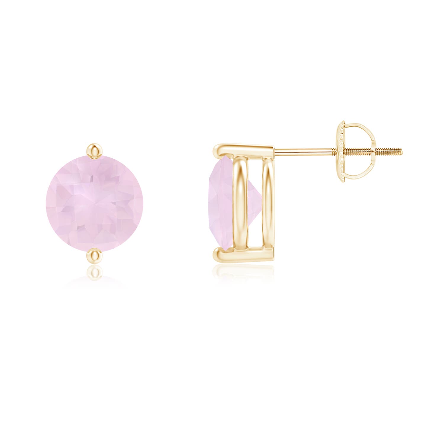 AA - Rose Quartz / 2.7 CT / 14 KT Yellow Gold