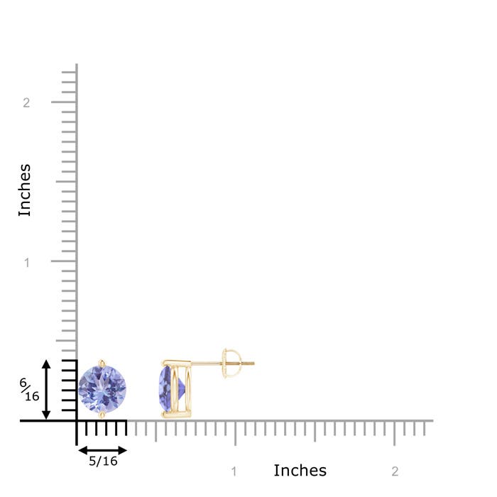 A - Tanzanite / 2.9 CT / 14 KT Yellow Gold