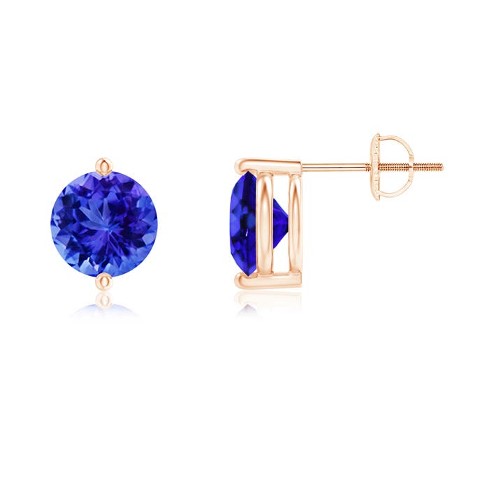 AAA - Tanzanite / 2.9 CT / 14 KT Rose Gold