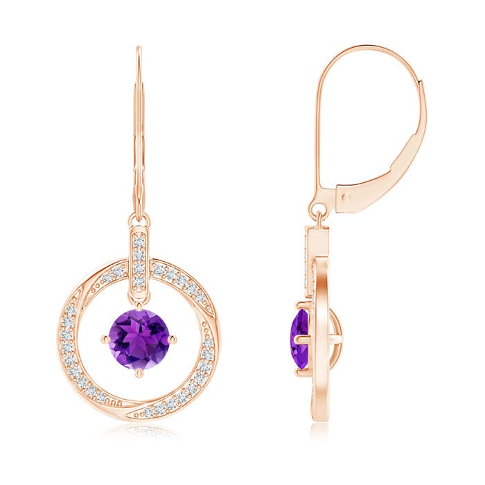 AAA - Amethyst / 1.1 CT / 14 KT Rose Gold