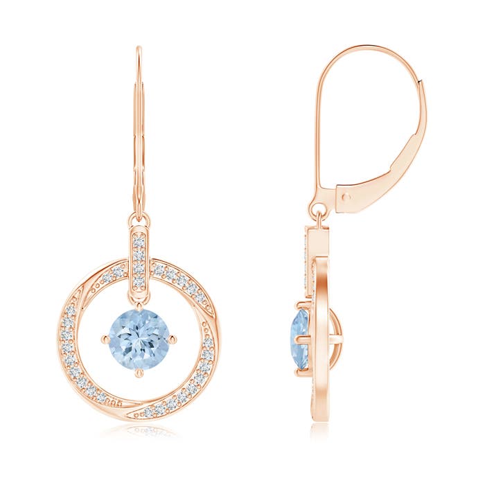 AA - Aquamarine / 0.96 CT / 14 KT Rose Gold